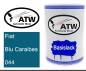 Preview: Fiat, Blu Caraibes, 044: 500ml Lackdose, von ATW Autoteile West.